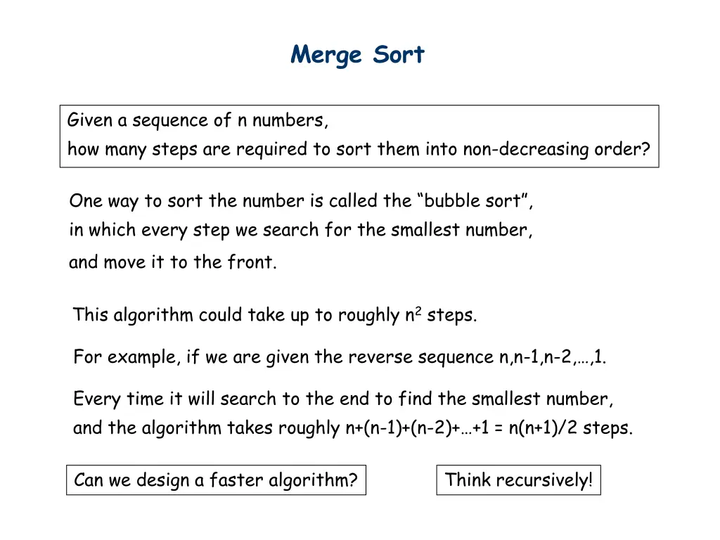 merge sort