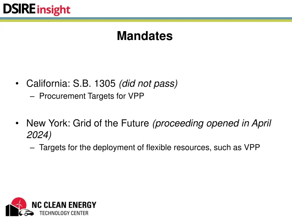 mandates