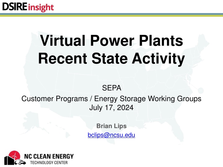 virtual power plants recent state activity