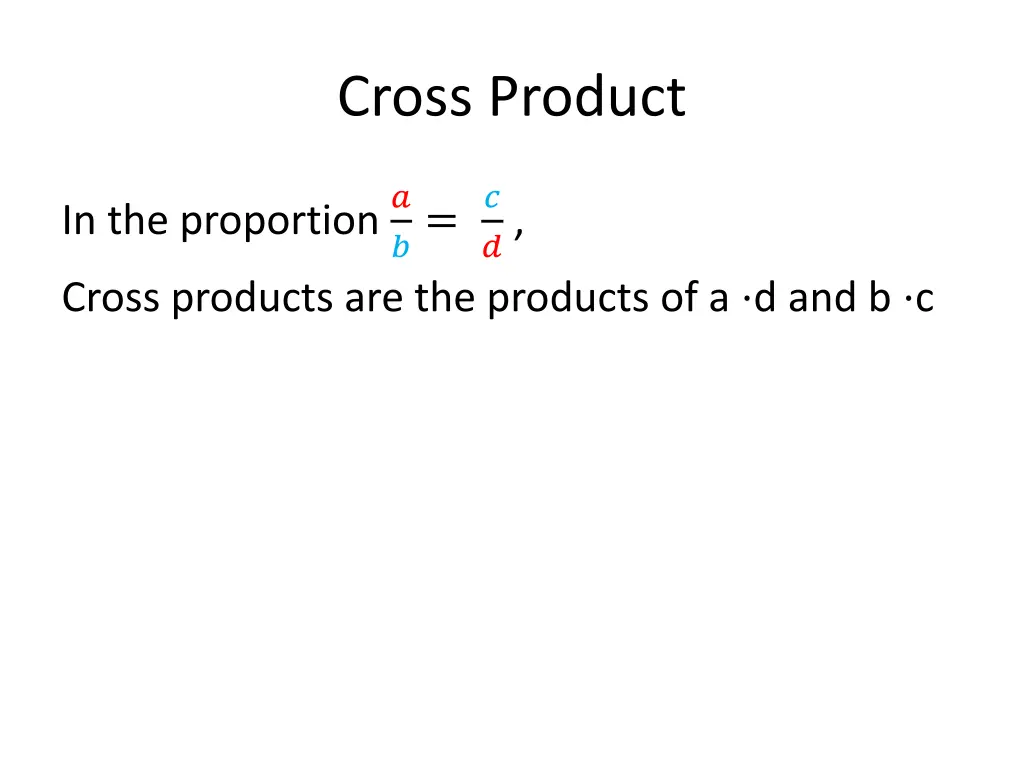 cross product