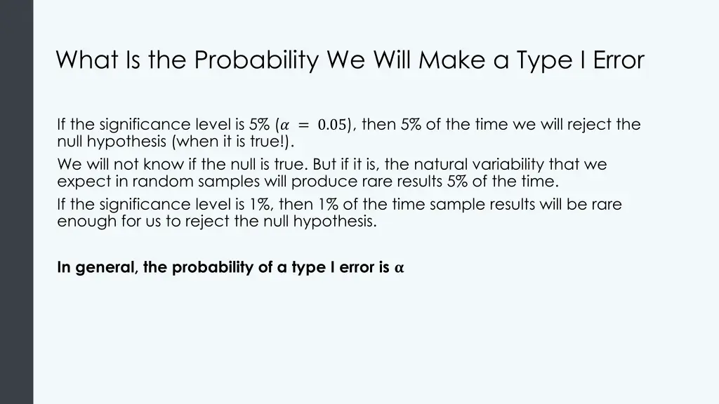 what is the probability we will make a type