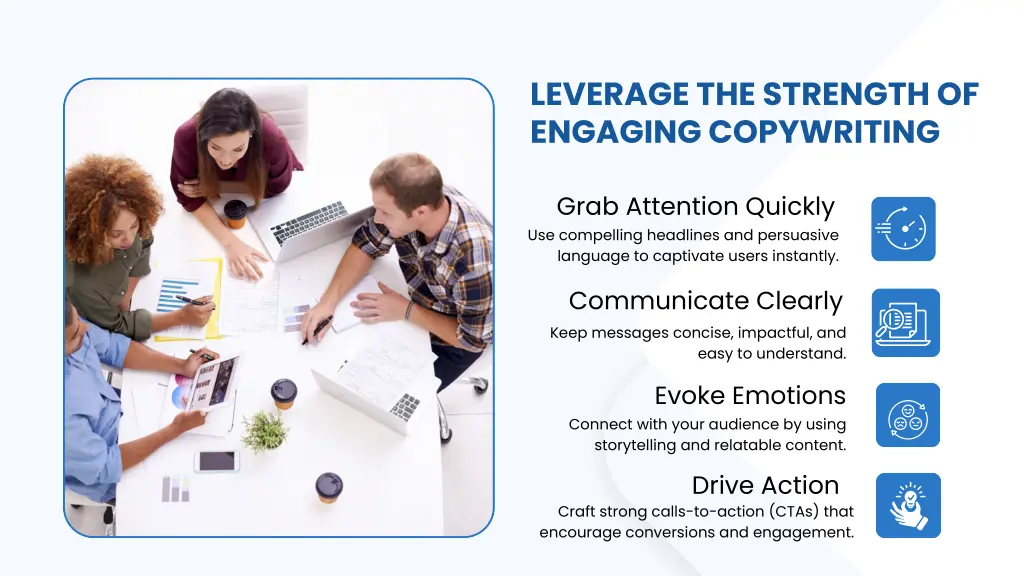leverage the strength of engaging copywriting