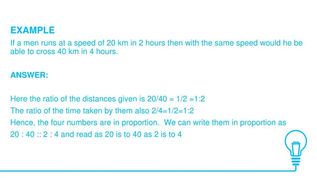 example if a men runs at a speed