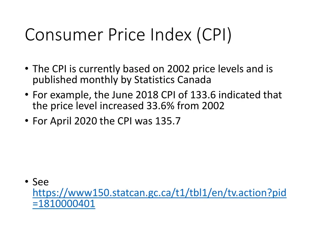 consumer price index cpi