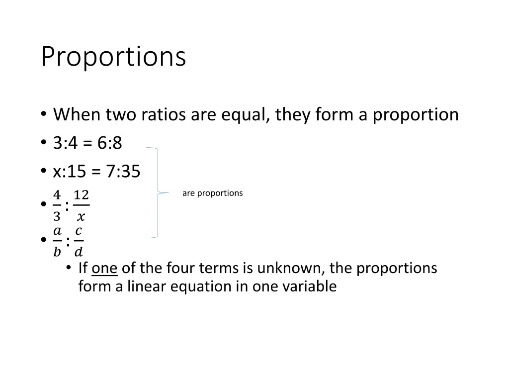proportions