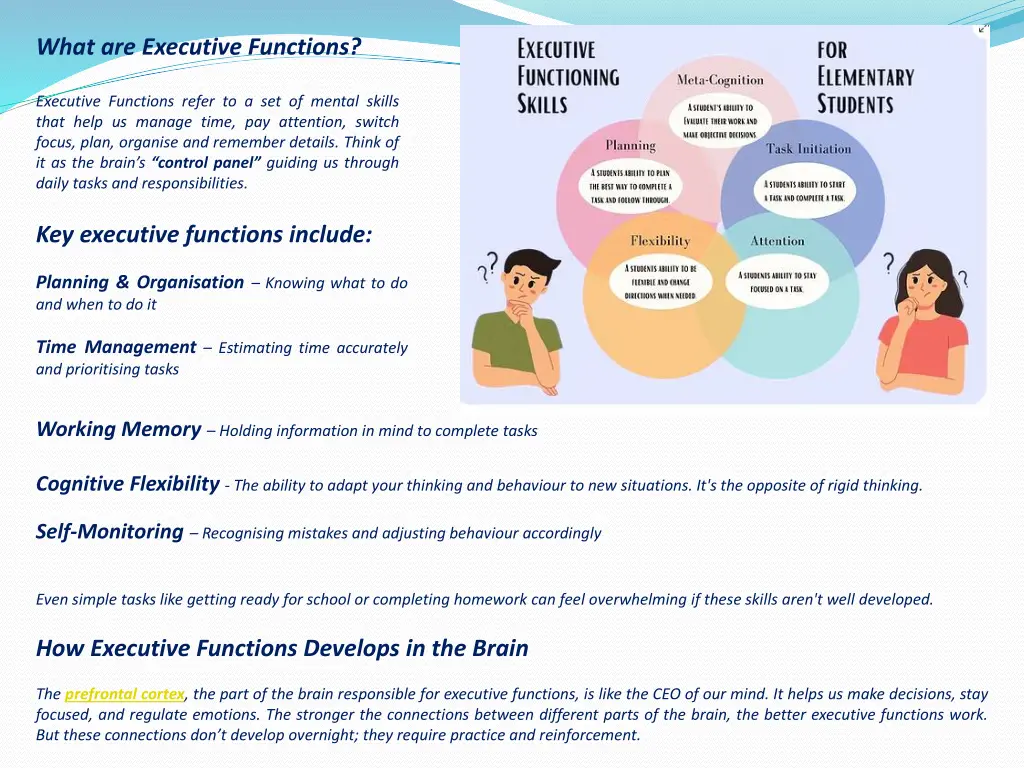 what are executive functions