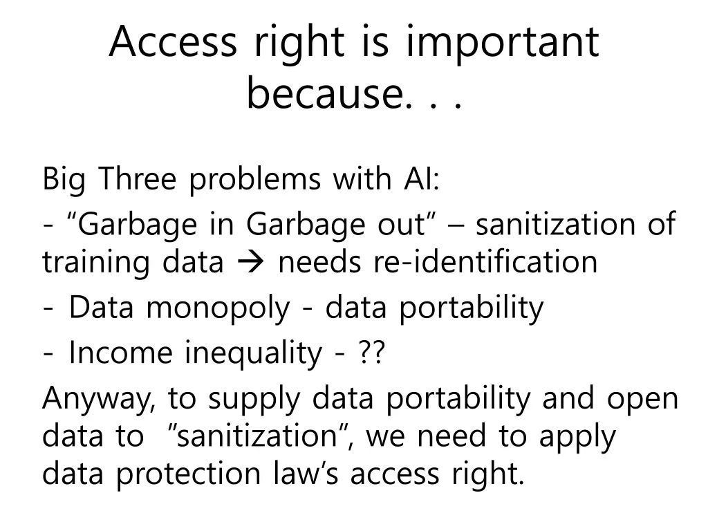 access right is important because
