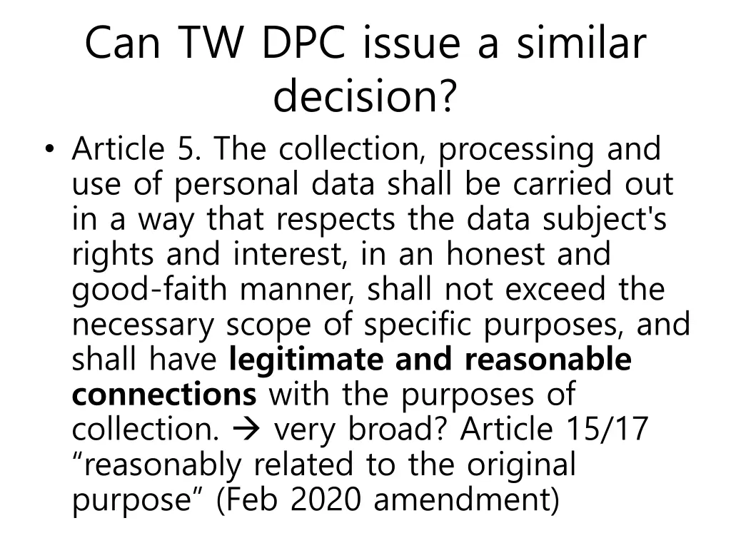 can tw dpc issue a similar decision article