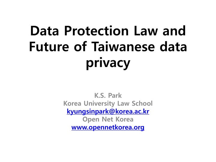 data protection law and future of taiwanese data