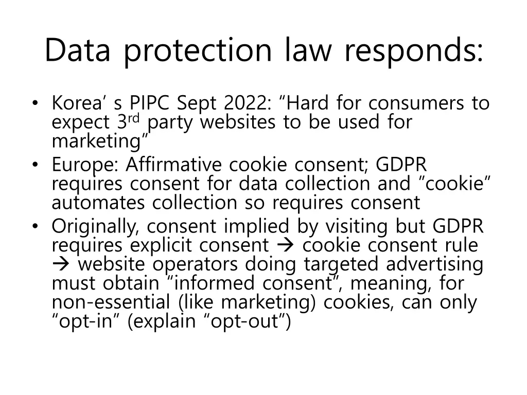 data protection law responds
