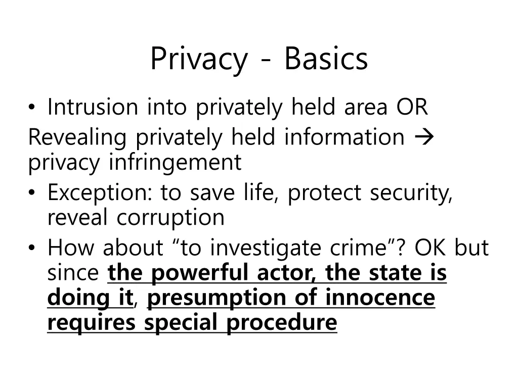 privacy basics