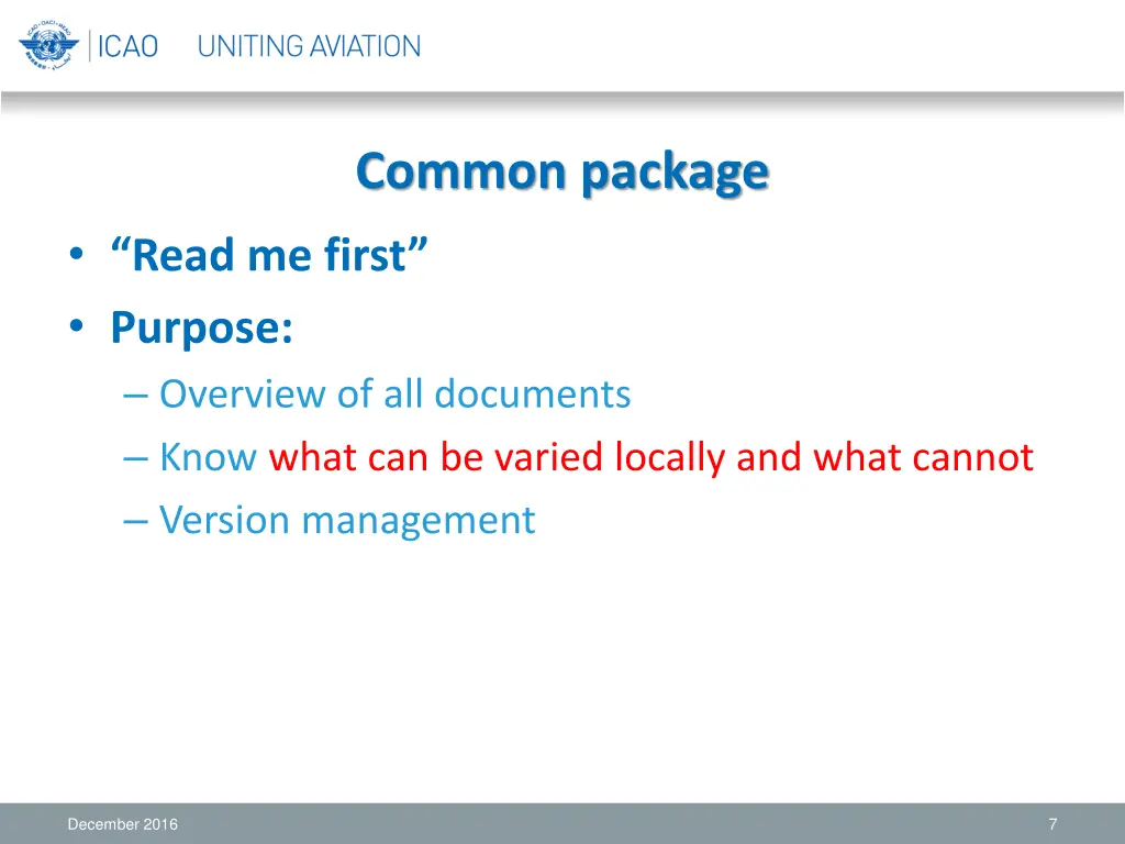 common package