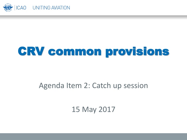 crv common provisions crv common provisions