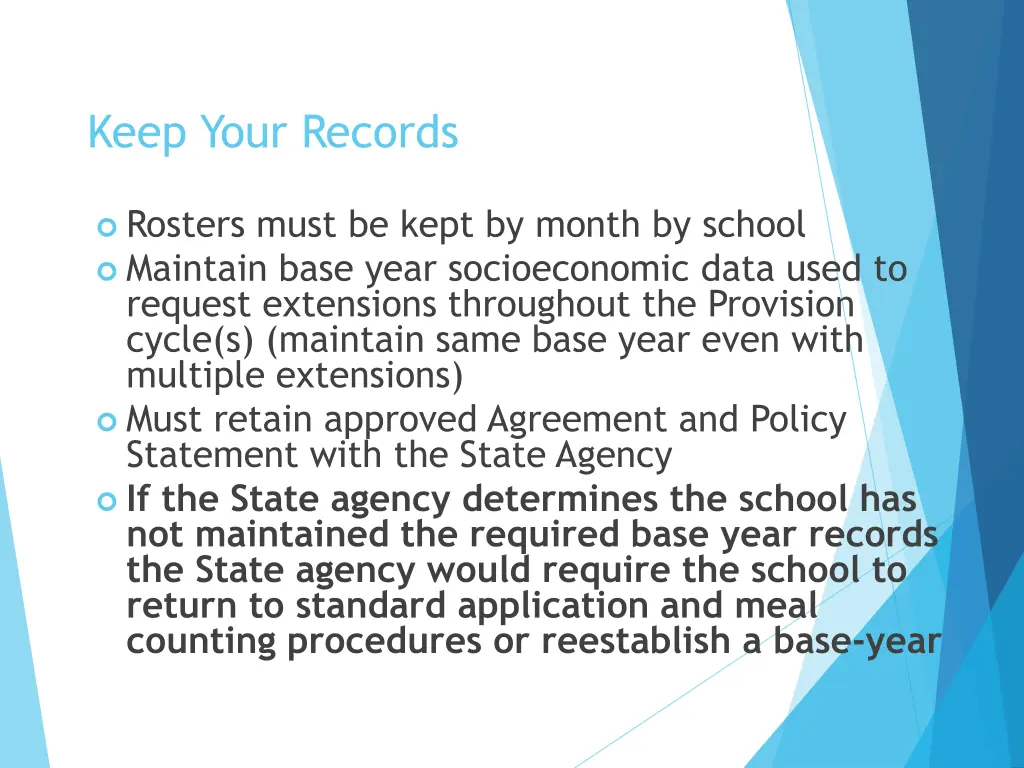 keep your records