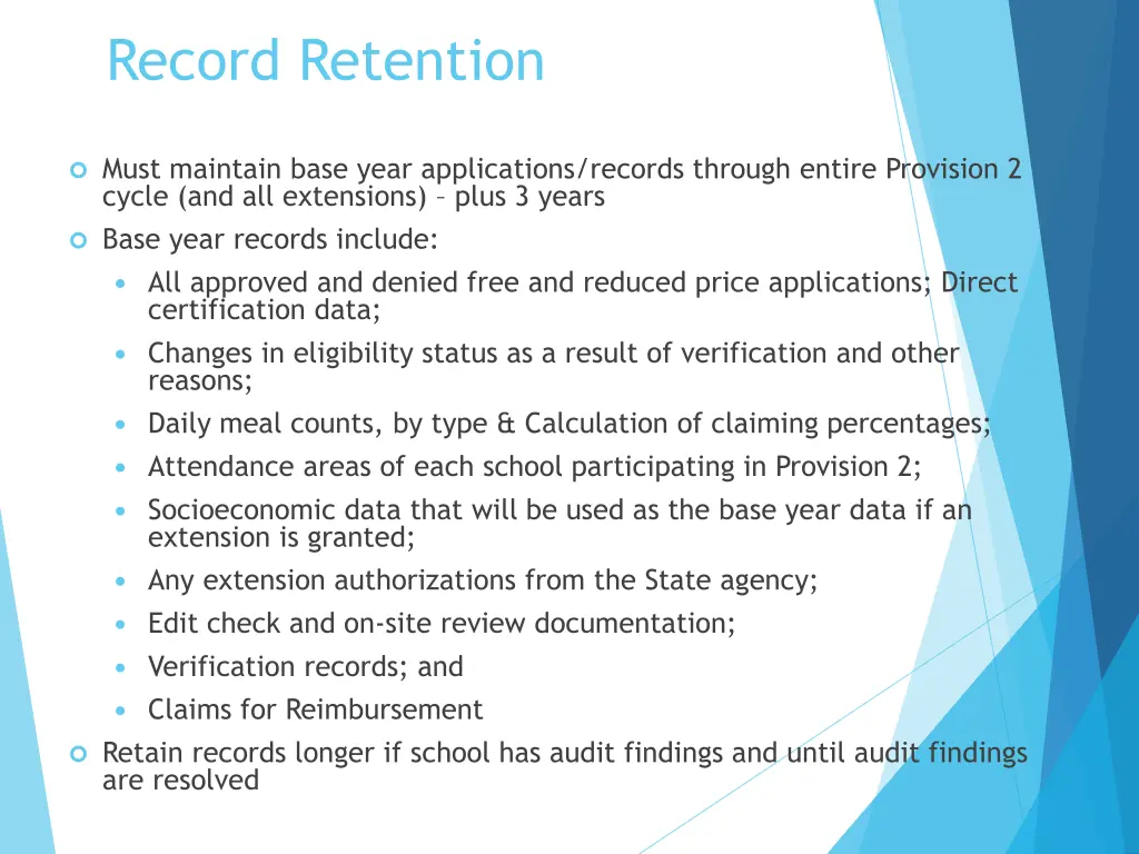record retention
