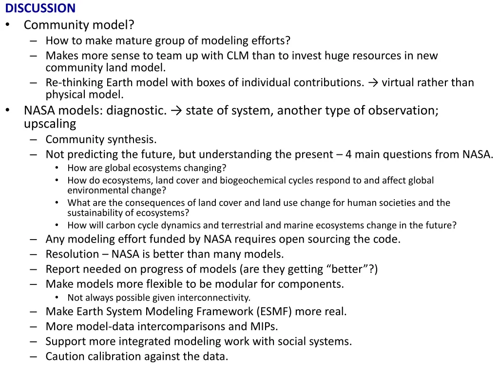 discussion community model how to make mature