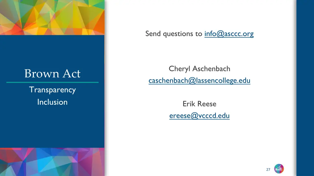 send questions to info@asccc org