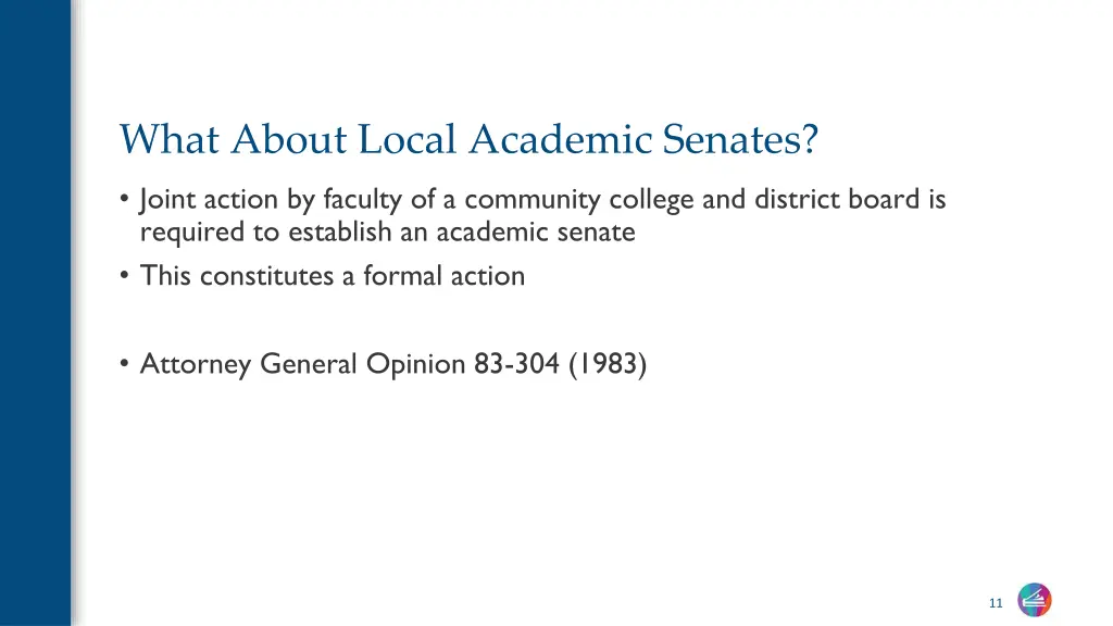 what about local academic senates joint action