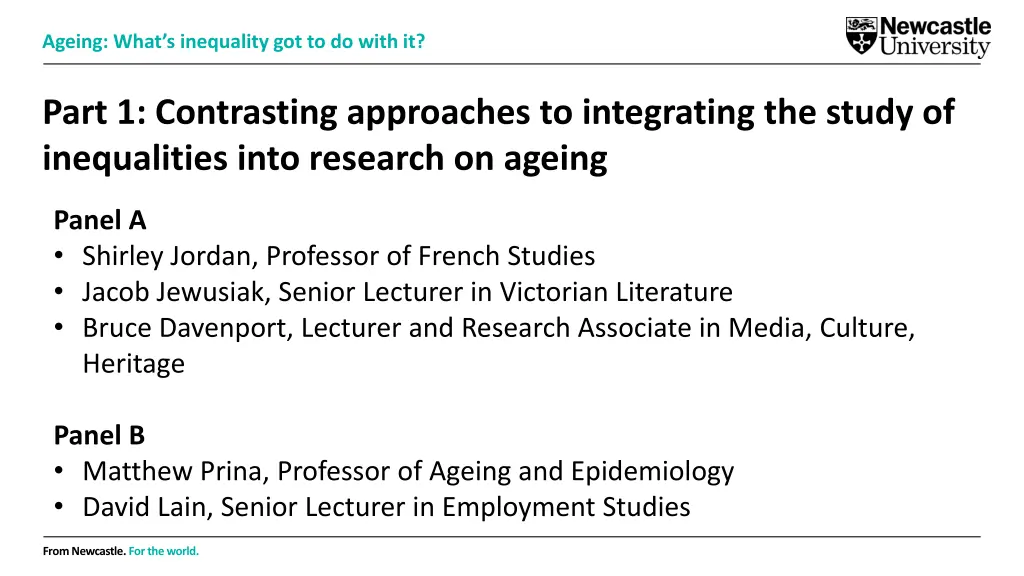 ageing what s inequality got to do with it 8