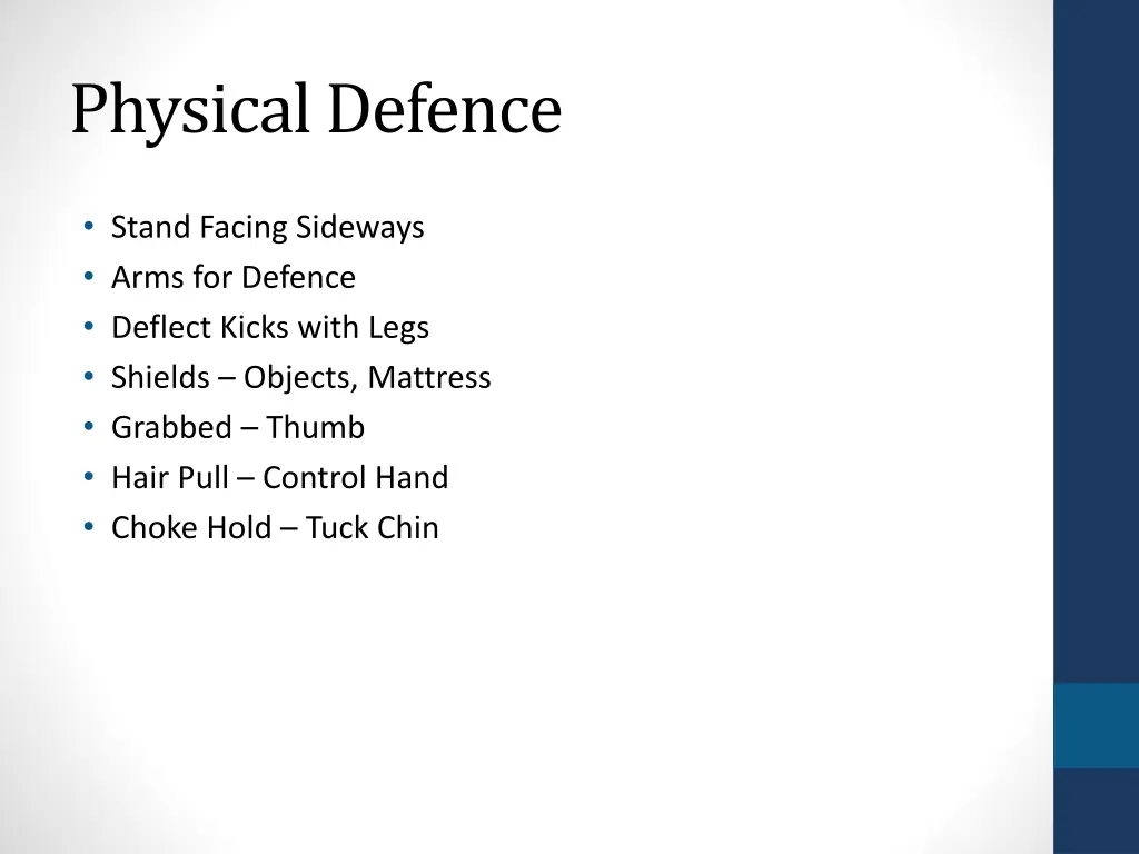 physical defence