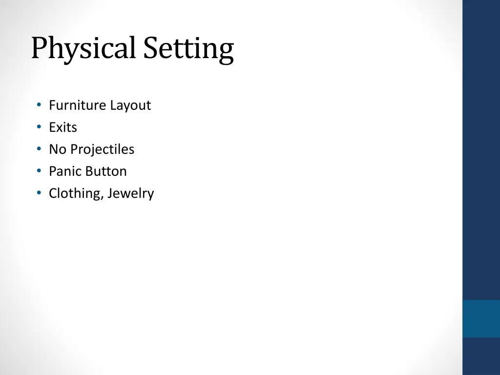 physical setting