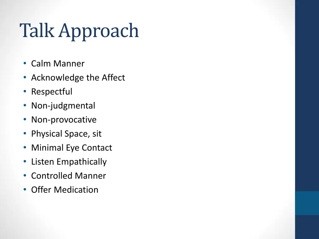 talk approach