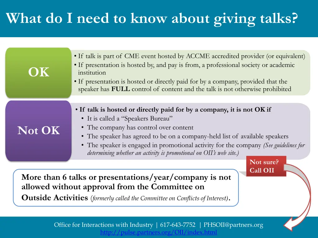 what do i need to know about giving talks