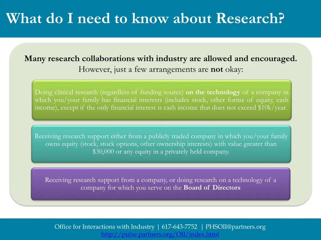 what do i need to know about research 1