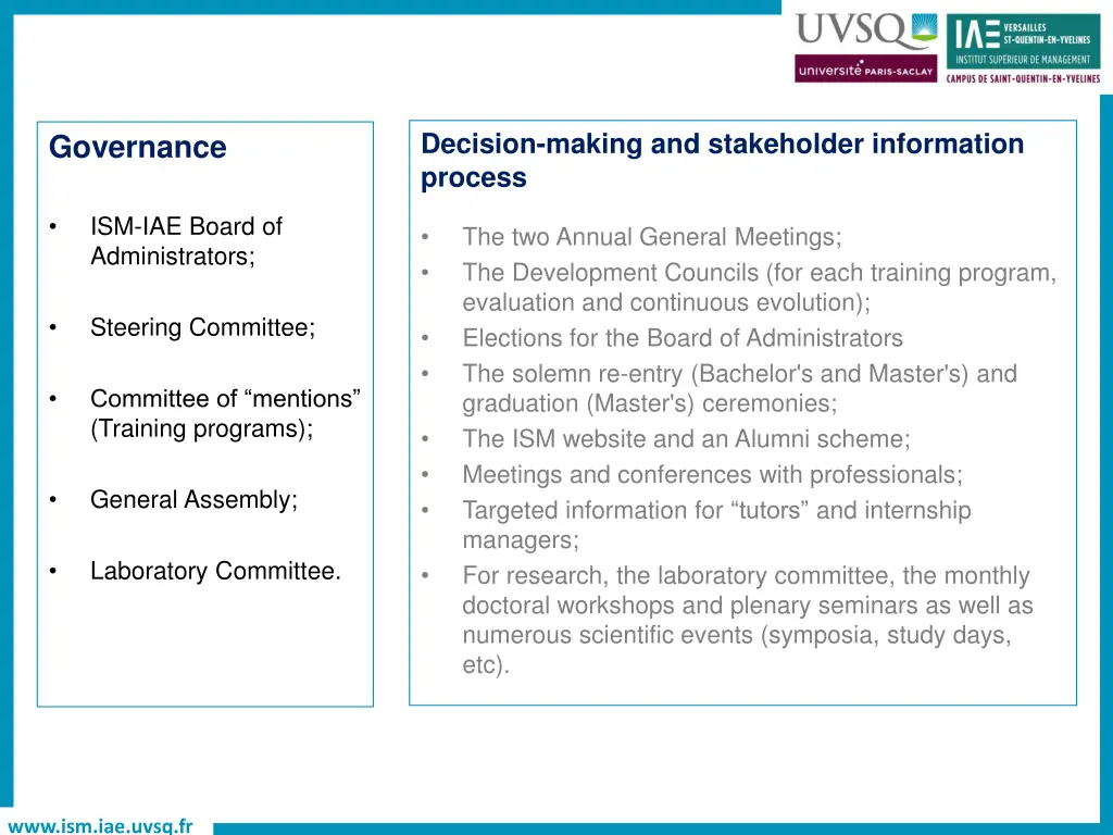 decision making and stakeholder information