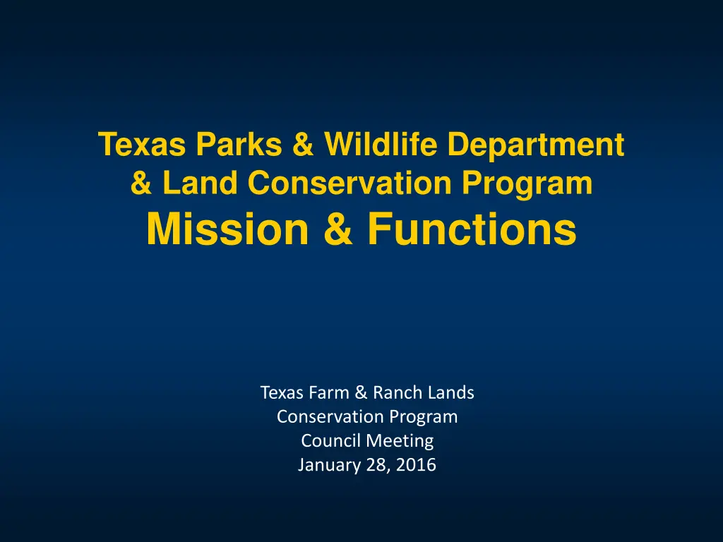 texas parks wildlife department land conservation