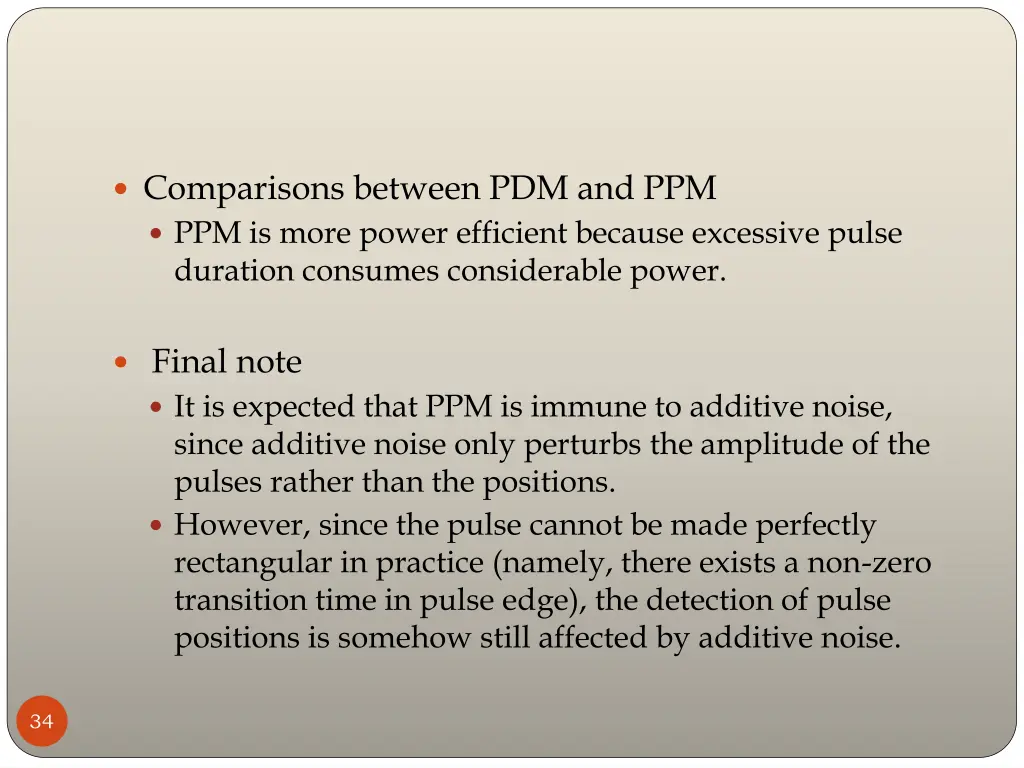 comparisons between pdm and ppm ppm is more power