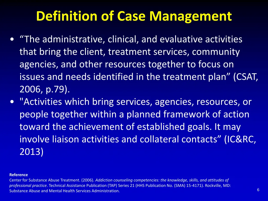 definition of case management