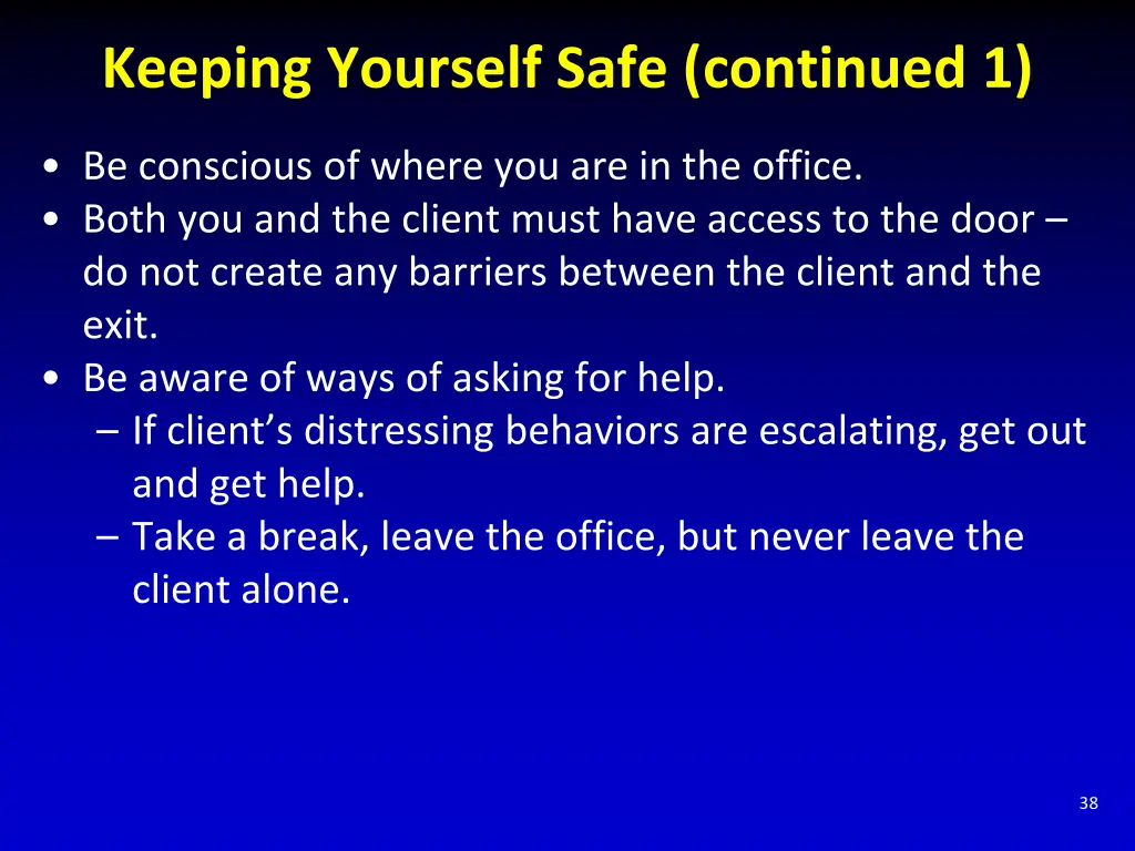 keeping yourself safe continued 1