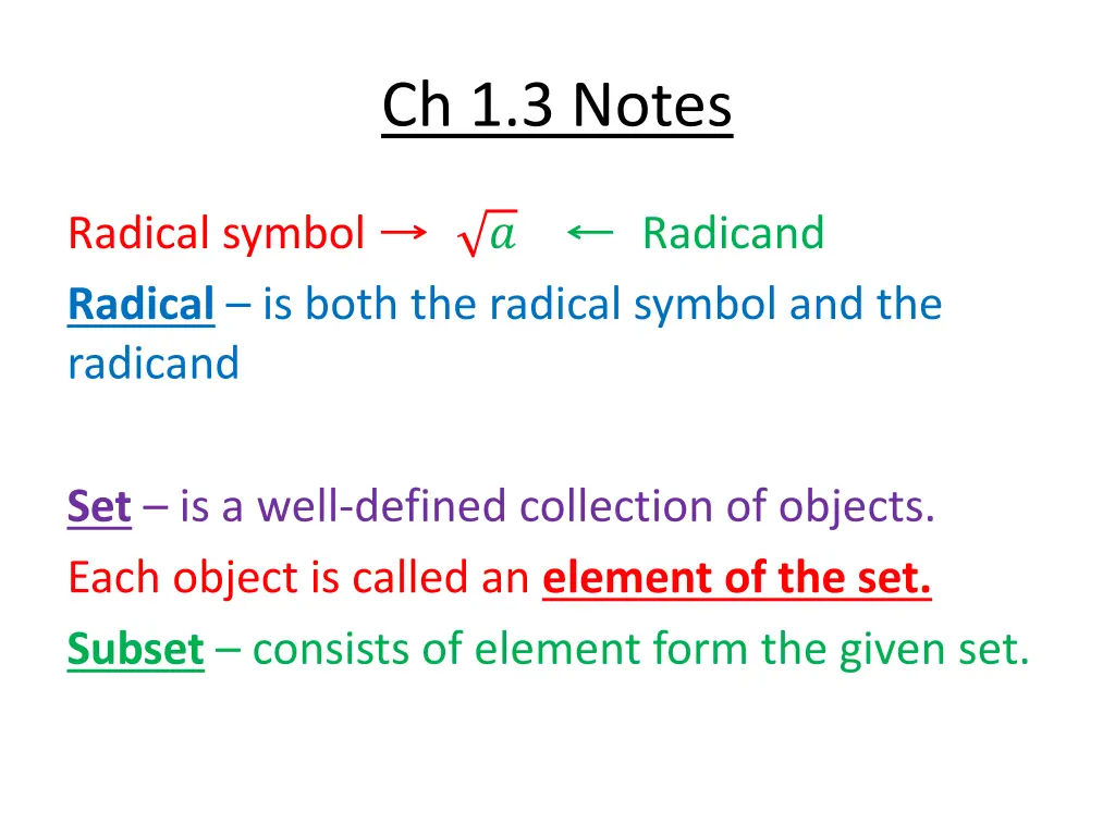 ch 1 3 notes