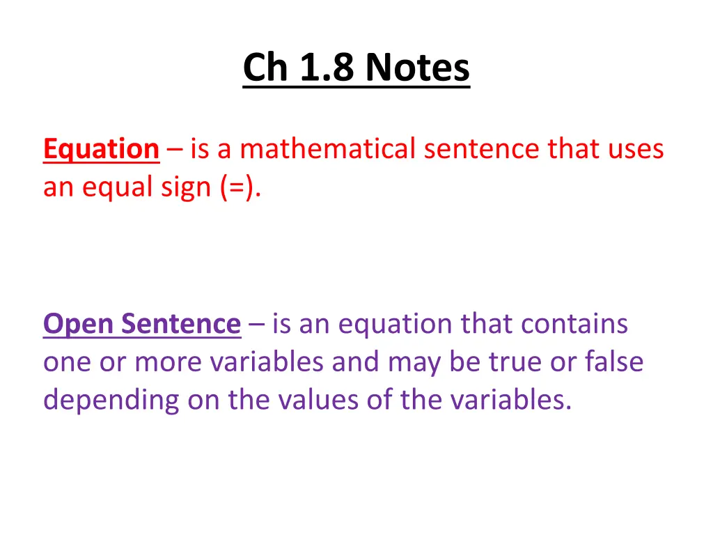 ch 1 8 notes