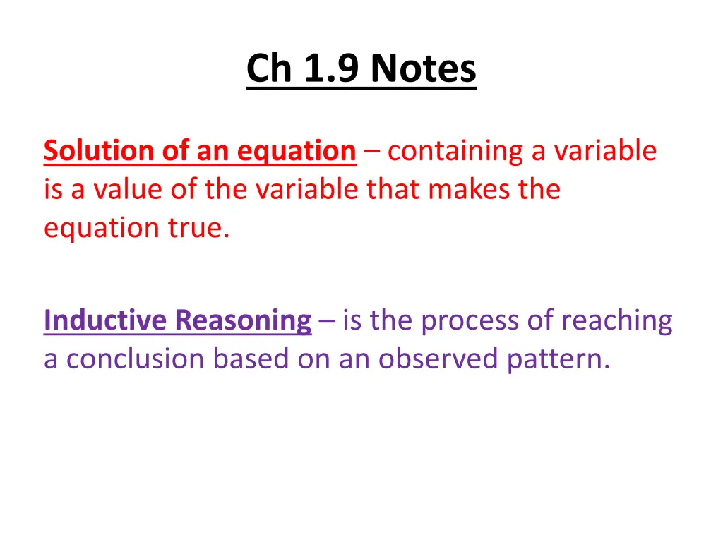 ch 1 9 notes