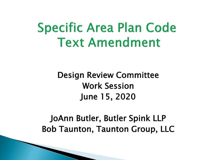 design review committee work session june 15 2020
