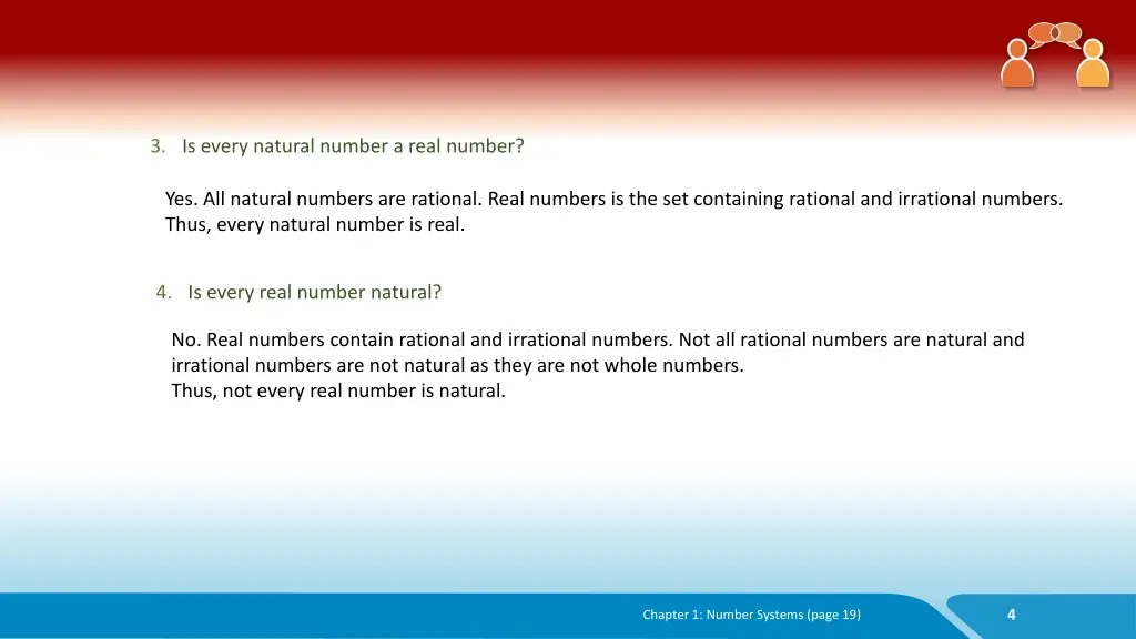 3 is every natural number a real number