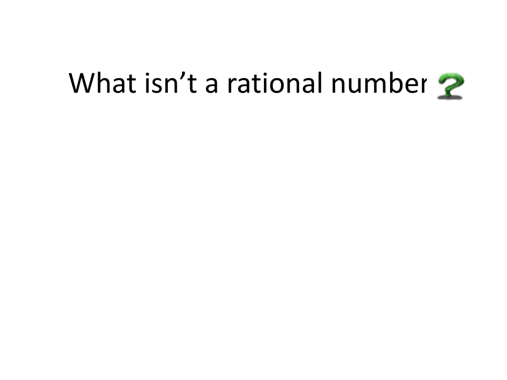 what isn t a rational number