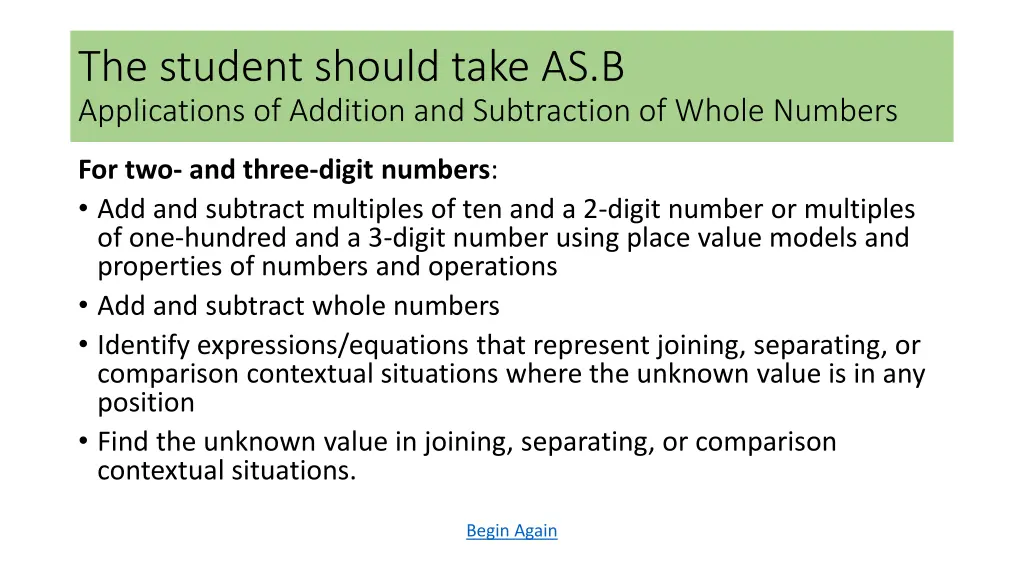 the student should take as b applications