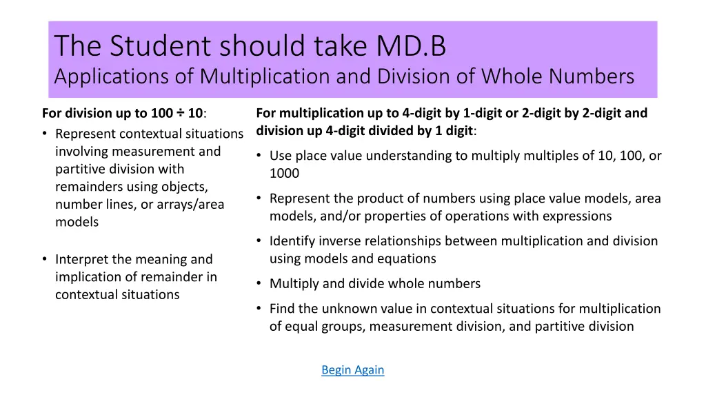 the student should take md b applications