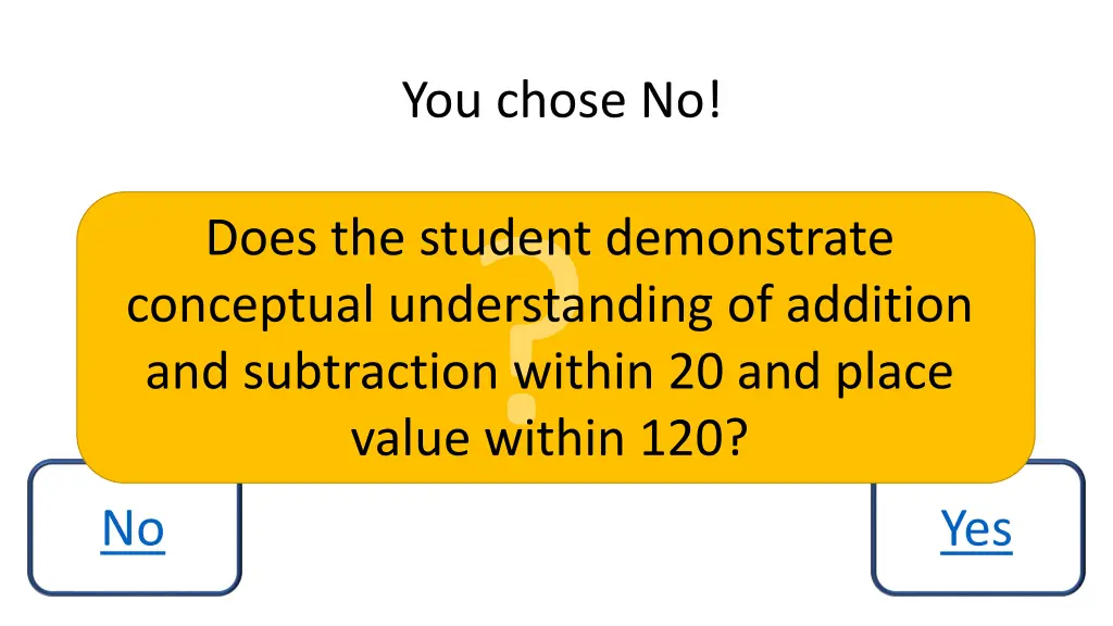 you chose no 2