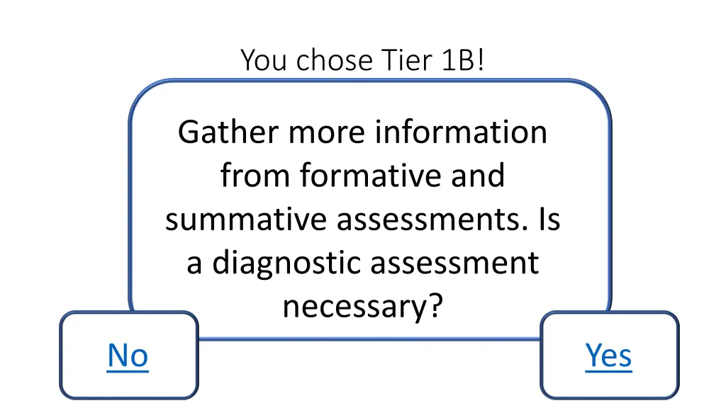 you chose tier 1b