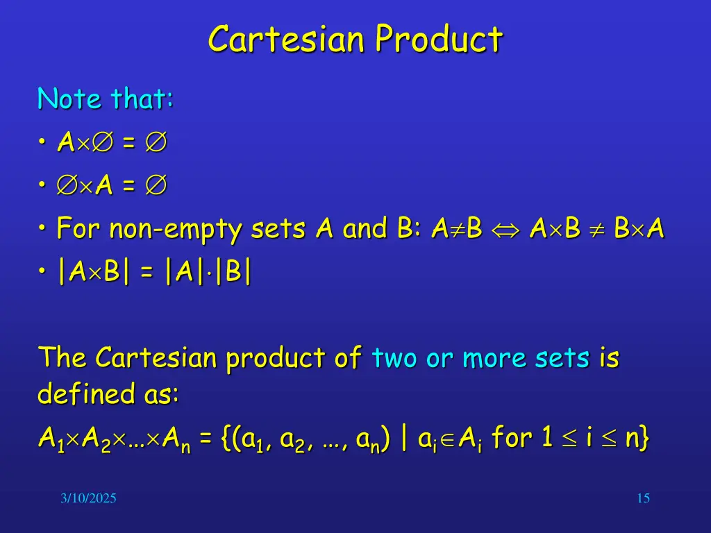 cartesian product 2