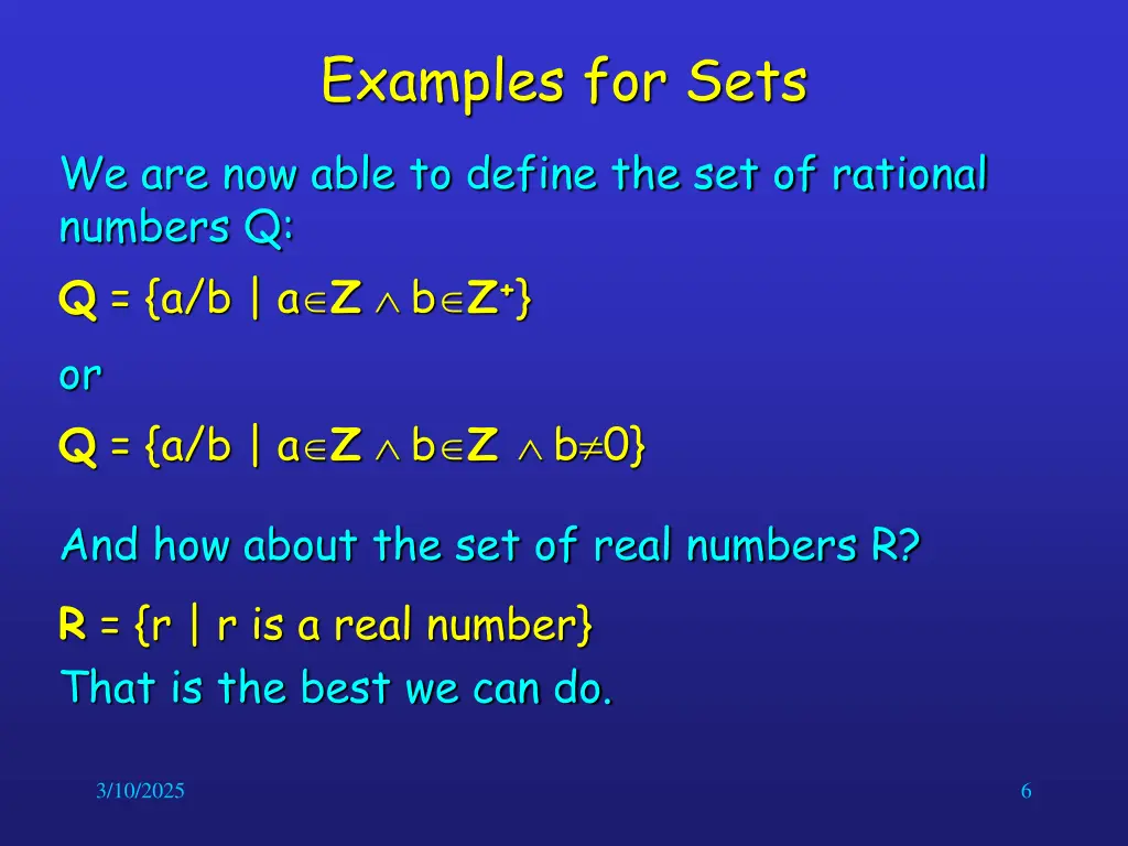 examples for sets 2