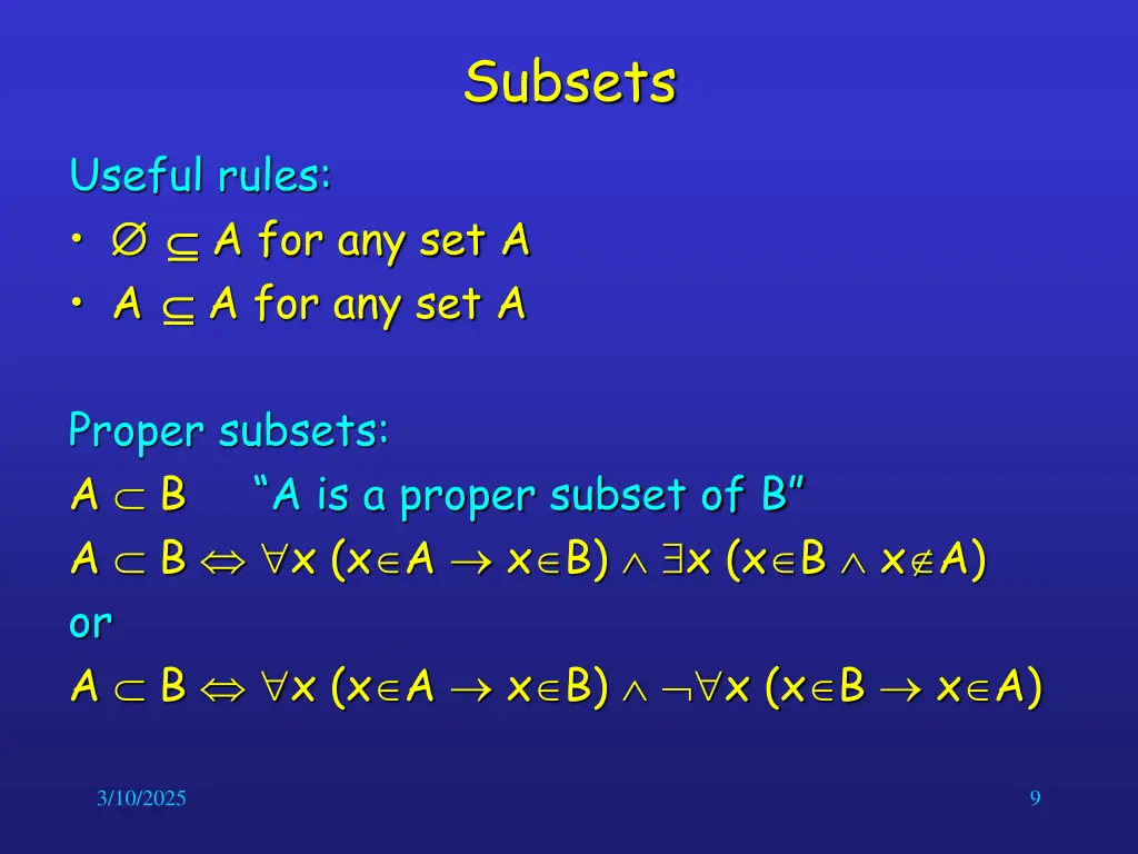 subsets 2