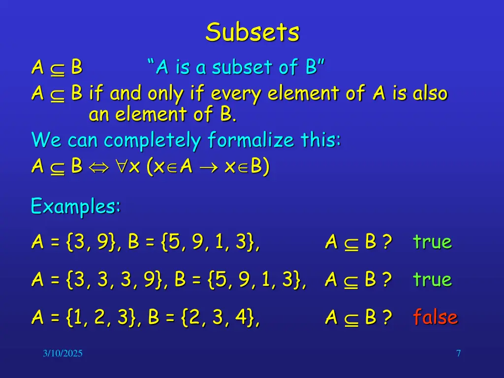 subsets