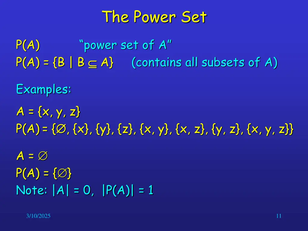 the power set