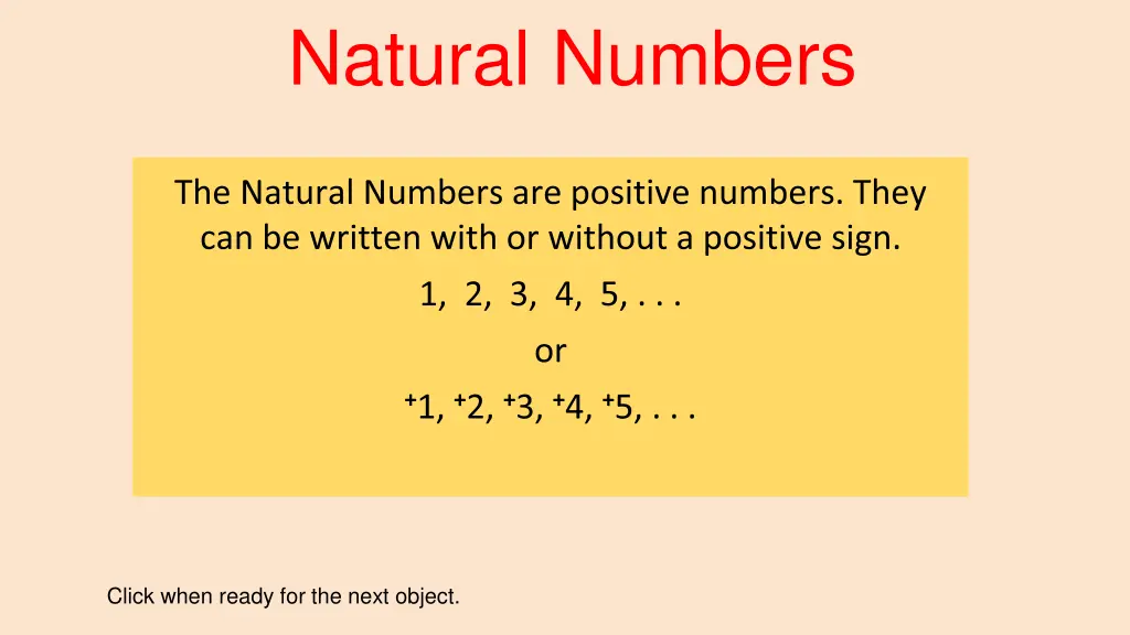 natural numbers 1