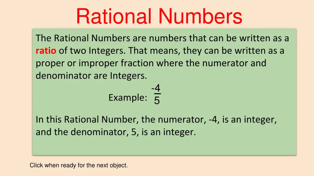 rational numbers